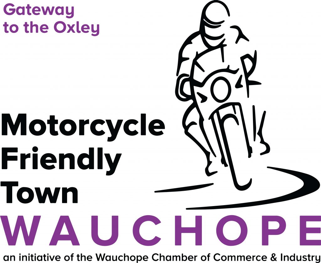 Lgo for the Wauchope Motorcycle Friendly Town